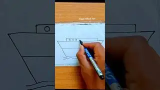 ship drawing - how to draw ship #shorts #viral #easy #shortsvideo #shortsfeed #art #youtubeshorts