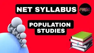 जनसंख्या अध्ययन| Population studies | NTA UGC NET JRF Population studies Syllabus 2021