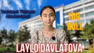 189 ball birinchi urunishda , Rustam Bosimov Xususiy Maktabi bitiruvchisi Laylo Davlatova