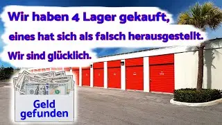 Wir haben 4 Lagercontainer gekauft. Gl&uuml;cklich. Geld in einem Umschlag gefunden.