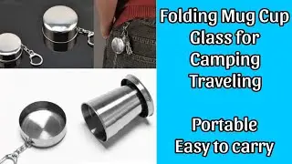 Folding Stainless Steel Travel Camping Water Mug Cup Glass / Easy to Carry / UnB Tech