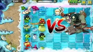 PVZ 2 -Random 5 Plants Team Vs Ice wease & Gagantuar  Zombies - Who is stronger ? #pvzgameplay
