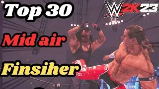 Top 30 Mid air finishers in WWE 2K23