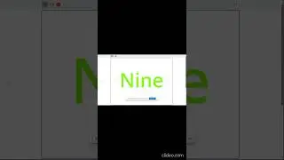 Colorful Word Countdown From 20 To 0 With Speech.