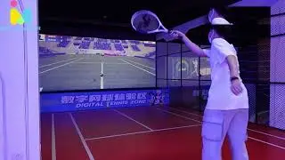 Indoor Interactive Projection Tennis Experience Hall Simulates Real Physical Sense Game