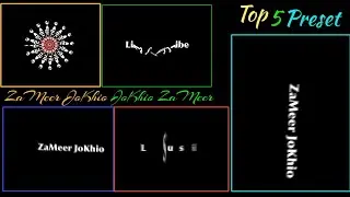 New Trending Top 5 Preset in Alight Motion.Xml File Text Preset In Alight motion