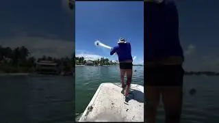как надо закидывать зокидную сеть #fishing #fish #ловим #рыбалка #carpfishing