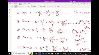 Mathematical formulae : - ( Series of Trigonometric functions ) - 79. #seriesoftrigonometricfuctions