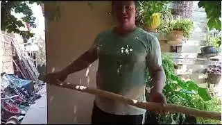 Tutorial como fazer cabo de enxada de madeira.