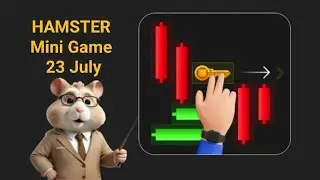 Hamster Kombat Mini Game 23 July ( Get the KEY 🔑  Reward) #hamsterkombat #minigame #airdrops