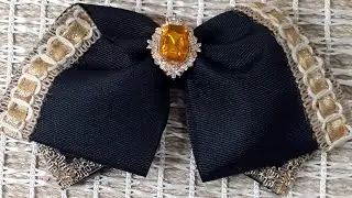 Moño charro  o corbatin de listón de 7.5cm. DIY/Bow/ V#315 #moñomexicano