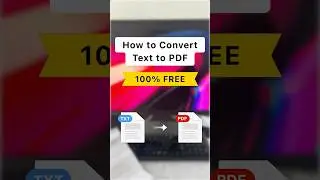 How to Convert Text into PDF File in Mobile #text #pdf