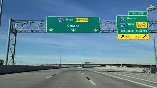 Crossing the Iowa and Nebraska Borders on Interstate 80