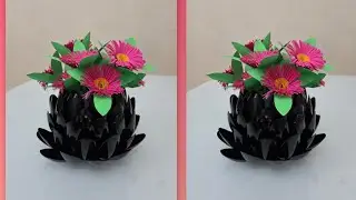 Beautiful Flower Pot Making  A Broken Cup | waste materials reusing ideas 🤔