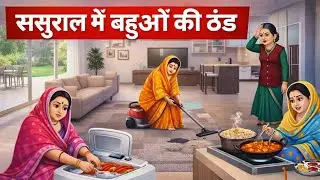 ससुराल में बहुओं की ठंड|The Cold Weather For Daughters-In-Law In Their -In-Laws House Cartoon Video 
