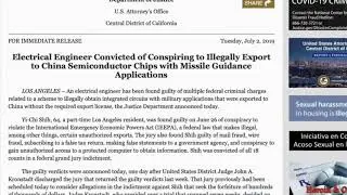 Former UCLA professor sentenced for stealing military technology for China