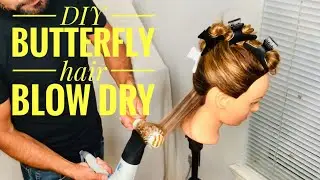 DIY Butterfly Hair Blowdry