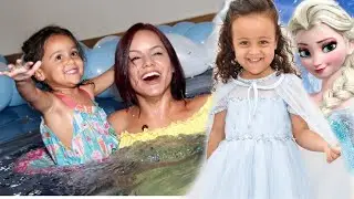 ANIVERSÁRIO DE 4 ANOS DA LARINHA NO BRASIL COM A FAMILIA: VLOG DA FESTA DO FROZEN | RÊ ANDRADE