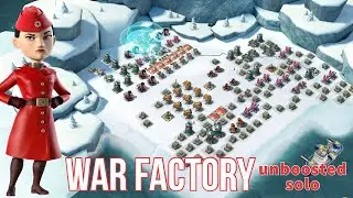 today&rsquo;s WAR FACTORY 😎 unboosted SOLO - GEARHEART - BOOM BEACH gameplay/attack strategy/tips