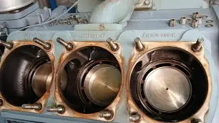 Service type B done on GEA Grasso V-1100 compressor with shaft seal replacement.#compressor #machine