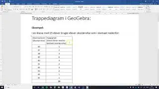 Trappediagram i GeoGebra