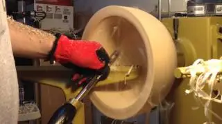 Powermatic 3520b Alaskan Birch bowl roughing out