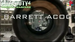 Barrett .50cal ACOG | Call of Duty 4: Modern Warfare Multiplayer Gameplay