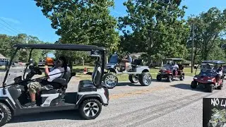Epic Custom Golf Cart Show + City Cruise | No Limit Cruizers TAKE OVER The SC Peach Fest!