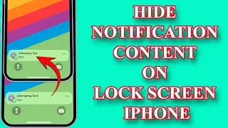 How to hide notification content on lock screen iphone 16