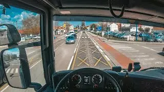 Driving Scania R410 POV -  Breclav Czech Republic 4K