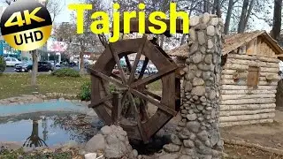 4k walking tour tajrish square, tehran city