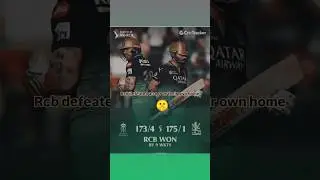rcb defeated in their own home🏠 🥶🥶