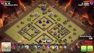 Clash of Clans TH9 GoBoHo 3 STAR ATTACK
