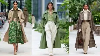 Коллекция Burberry весна-лето 2026 | Шалфейно-зеленый и песочно-бежевый &ndash; Британская роскошь и эл...