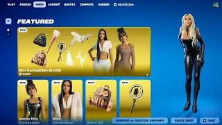 NEW Kim Kardashian Skins, Bundle & EMOTES Fortnite Item Shop Showcase!  🍑 (Available Dec 13)