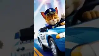 Cat Police #Car Song for Kids | Meow Meow #Patrol with Officer Cat | Fun 3D Cartoon Nursery Rhyme