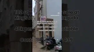 102 sq yards plot for sale at Kings Avenue, Bandlaguda 48k per sq yard neg, Cont +91 6303 606 439