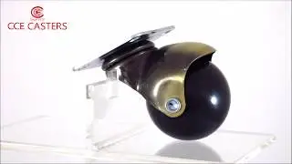 CCE CASTERS-Antique 40mm Furniture Brass Ball Caster Wheel