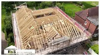 Construction  Timelapse & Drone Footage - Cheadle Hulme - New Build House