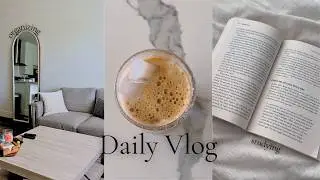 mini vlog with me! | studying, organizing apartment, shopping, etc!