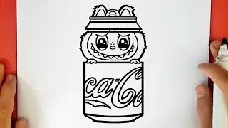 CÓMO DIBUJAR A LABUBU DE COCA-COLA KAWAII