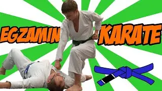 Karate Egzamin na pierwszy Niebieski Pas