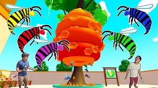 CRIAMOS UMA COLMÉIA GIGANTE DE ABELHAS COLORIDAS RARAS!