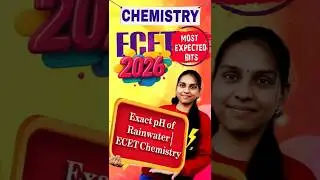 pH exacto del agua de lluvia | Qu&iacute;mica ECET || SAIMEDHA KOTI - HYD