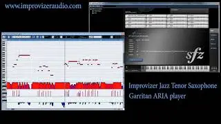 SoundFont Jazz Saxophone tenor and free ARIA Player Wav