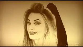 Sand portaite of Martina Maren Orlop