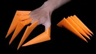 Easy origami ninja claws