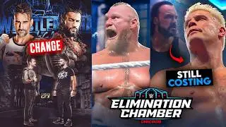Roman Reigns Vs CM Punk CHANGE!? WrestleMania TWIST | Brock Lesnar ELIMINATION CHAMBER, Cody | WWE