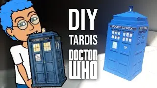 Como Faze Uma TARDIS de DOCTOR WHO Usando Palitos de Picol&eacute; #DIY #DIYSERIES