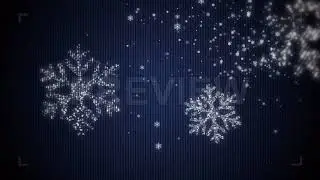 Snowflake Particles Background Stock Motion Graphics